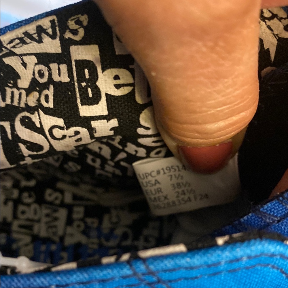 Disney Blue and White High-Top Sneakers - Picture 11 of 14